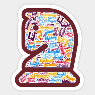 Knight Word Cloud Sticker